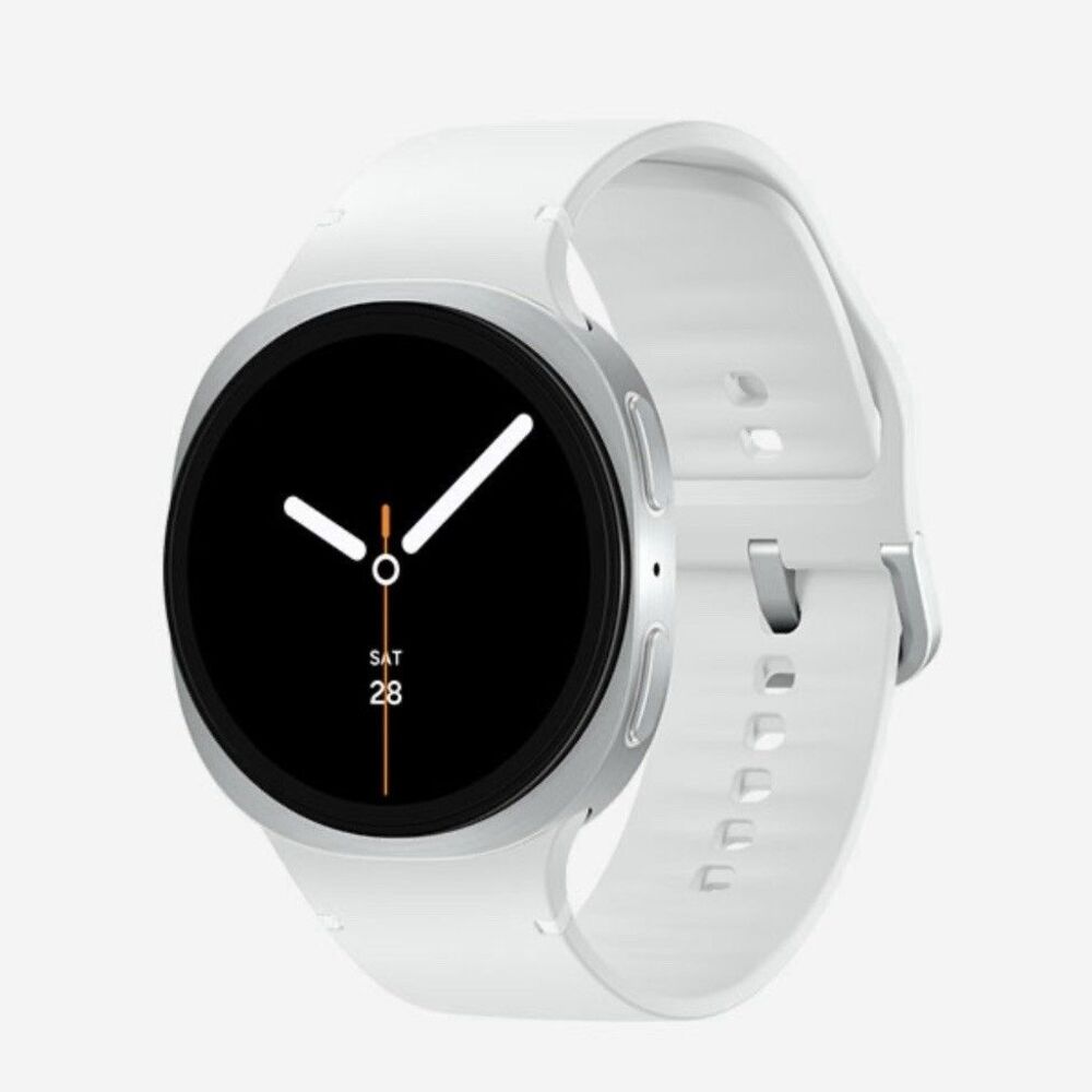 Samsung Galaxy Watch 8 40mm Silver With White Sport Band Bluetooth Wi-Fi SM-L320